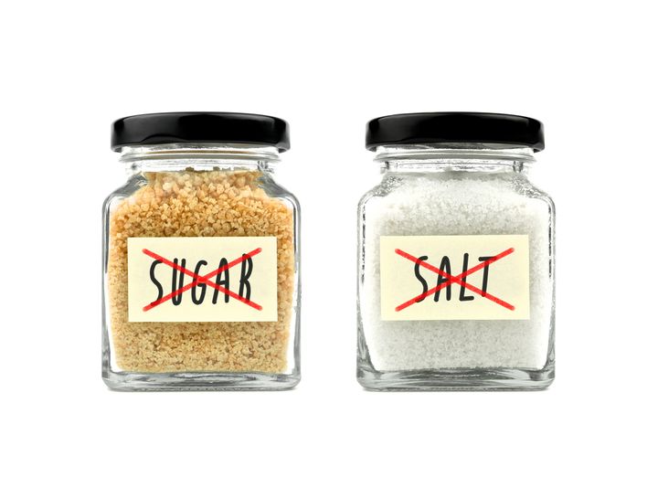 photo of sugar and salt containers